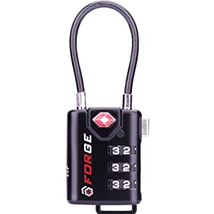 TSA Approved luggage locks, cable lock, suitcase lock, gym locker, golf bag lock, travel lock