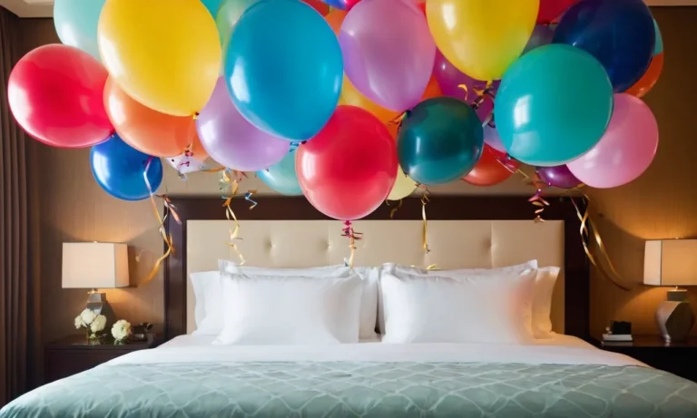 Can You Leave Balloons In A Hotel Room? A Comprehensive Guide