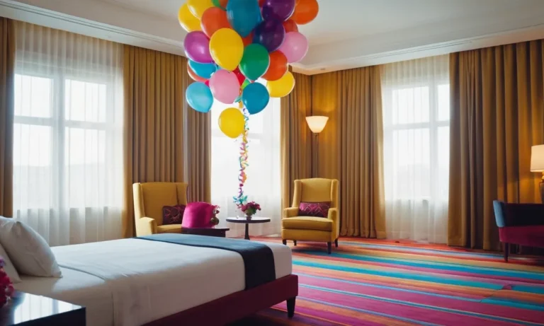 Can You Put Balloons In A Hotel Room? A Comprehensive Guide
