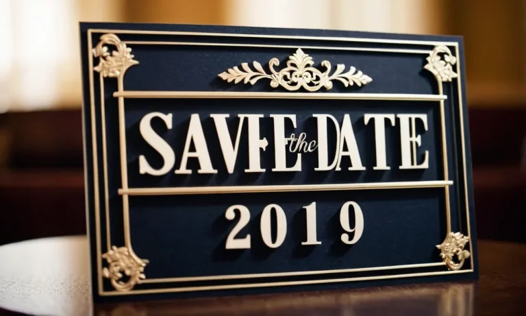 Do You Put Hotel Information On Save The Dates?
