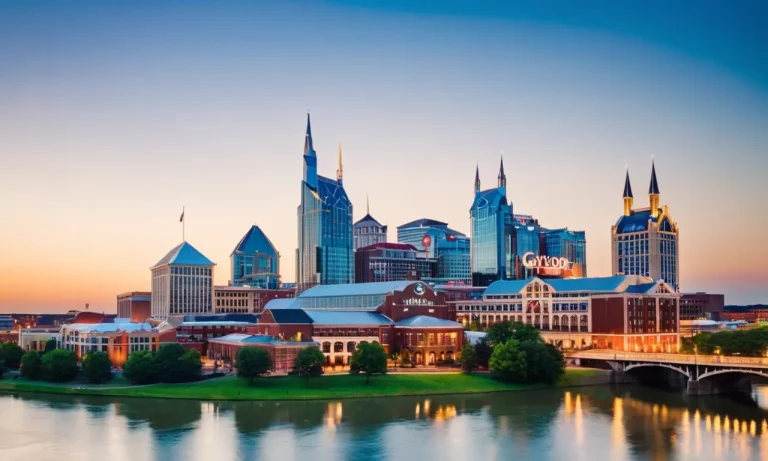 How Far Is Downtown Nashville From The Gaylord Hotel?