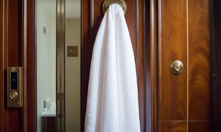 What Does A White Towel On A Hotel Door Mean?