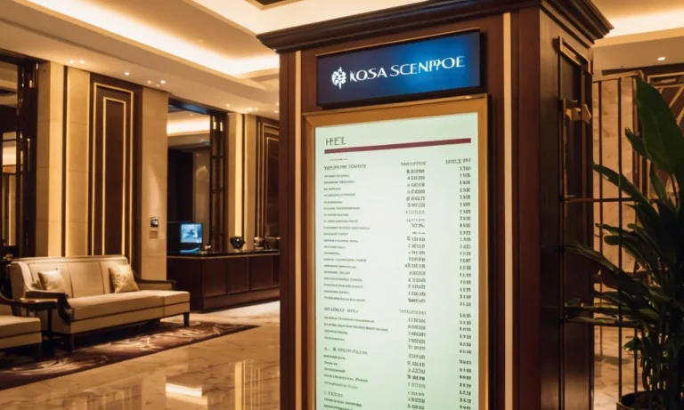 What Is The Average Cost Of A Hotel In Singapore?