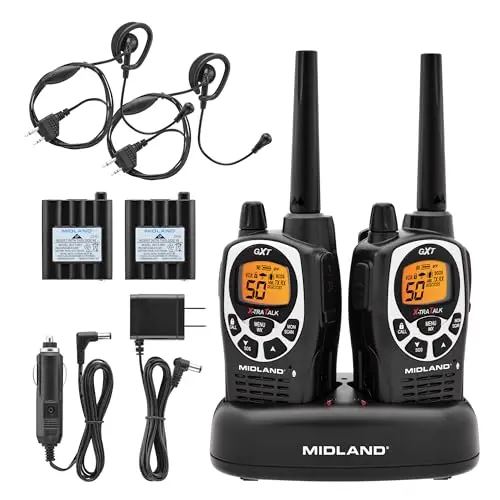 GMRS Two-Way Radio, 50-Channel, Long Range, NOAA Weather
