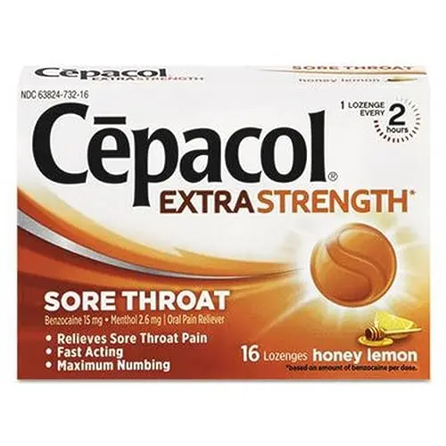 Honey Lemon with Benzocaine & Menthol