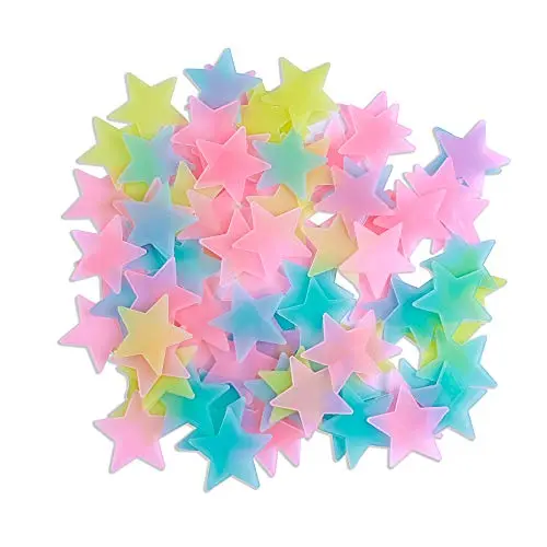 AM AMAONM glow in the dark stars on ceiling and walls