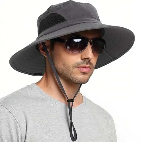 Outdoor Sun Protection Bucket Safari Cap