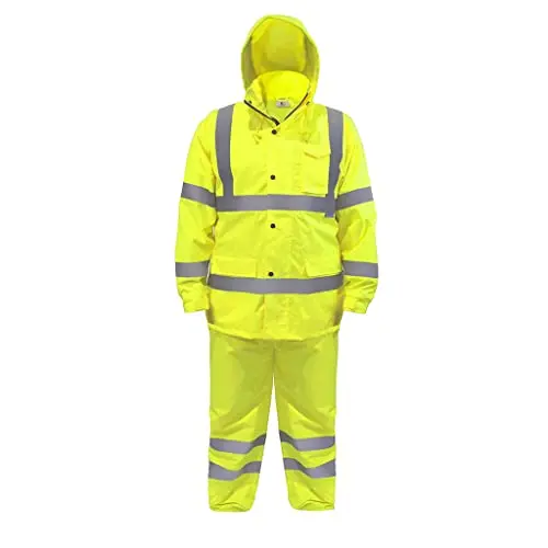 JORESTECH high visibility reflective rain suit jacket and pants