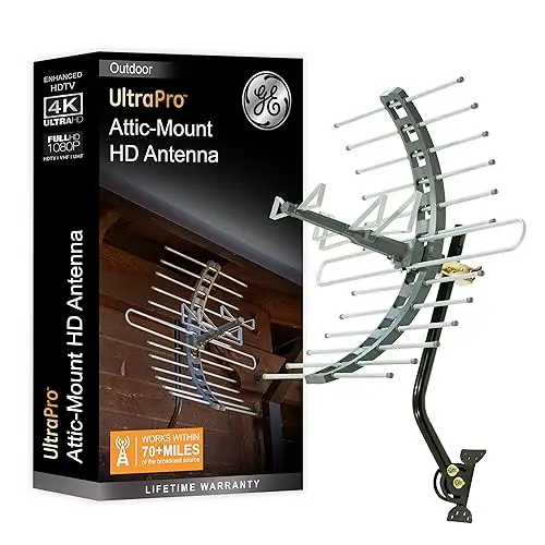 Long Range Smart TV Antenna with J Mount