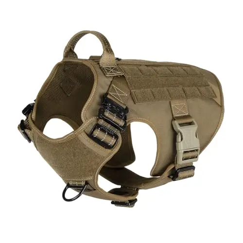 Large Size, 2X Metal Buckle, Working Dog MOLLE Vest