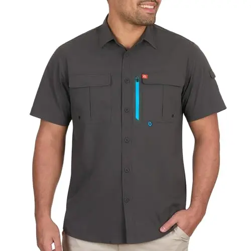 The American Outdoorsman men's fishing shirt with sun protection
