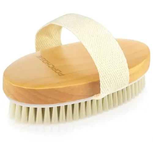 Natural Bristle with Ergonomic Wooden Handle