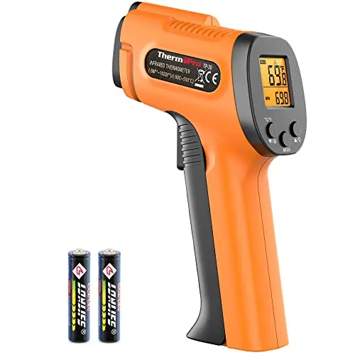 Adjustable Emissivity Laser Thermometer