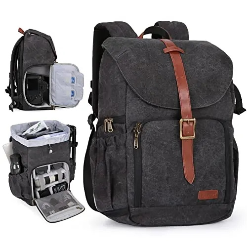 BAGSMART waterproof camera backpack with anti-theft features