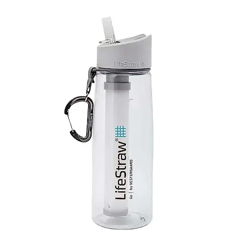 LifeStraw Go water filter bottle with integrated straw
