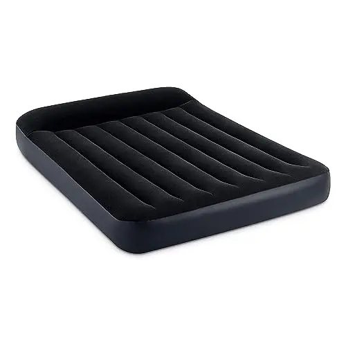 Intex full-size air mattress with built-in pump and pillow rest