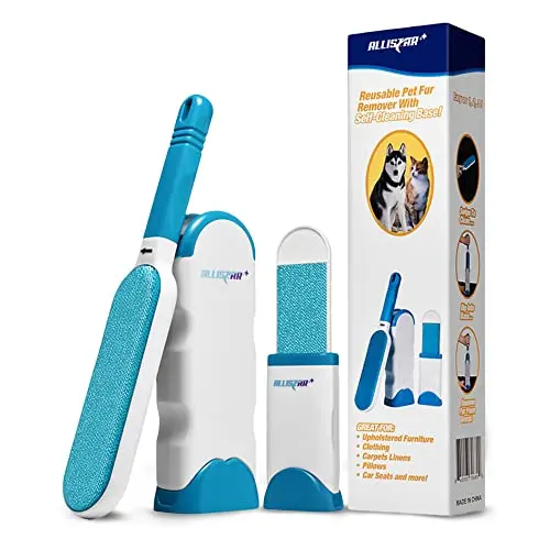Reusable double-sided lint & pet hair remover