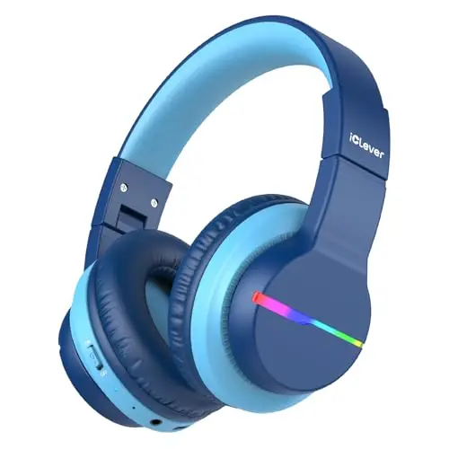 Kids Bluetooth Headphones with LED Lights