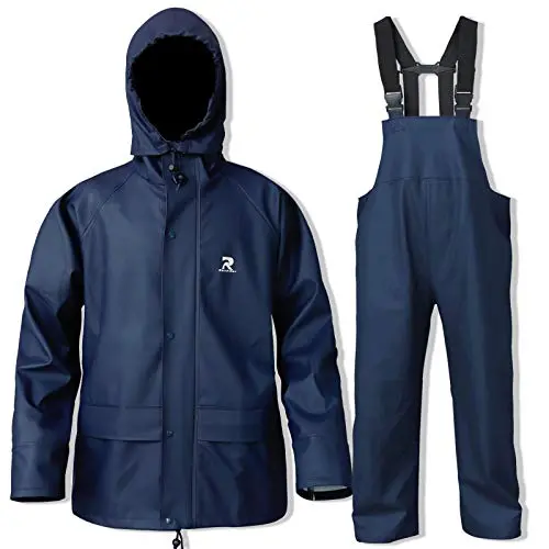 RainRider stretch knit rain suit with MicroWeld seam construction