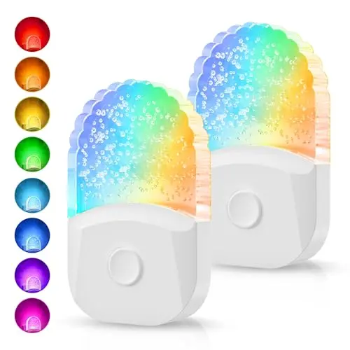 DORESshop color changing night light with bubble design