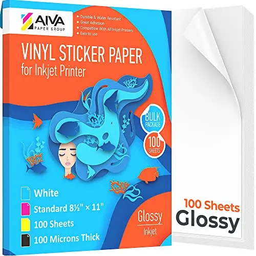 100 Sheets Glossy White