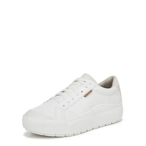 Dr. Scholl's Time Off platform slip-on sneaker in white eco-conscious materials