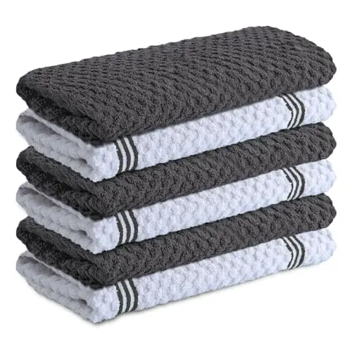 100% Cotton, 15x25 Inch (6-Pack)