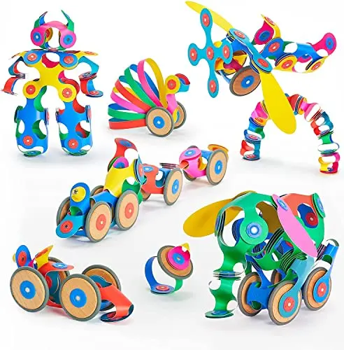 72 Pieces Flexible Magnetic Building Tiles