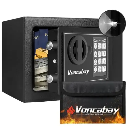 with Sensor Light & Fireproof Money Bag