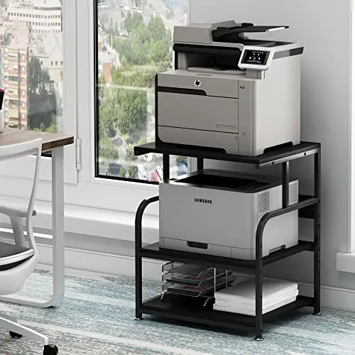3-Tier Rolling Cart with Adjustable Storage