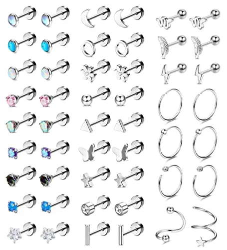25 Pairs Multi-Pack with Flat Backs