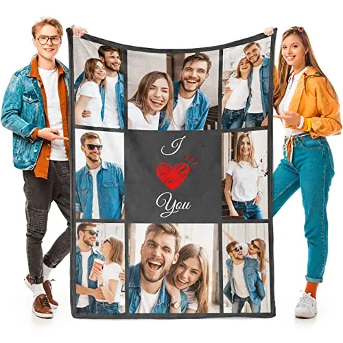 Custom Couple Blanket with Photos