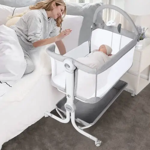 Bedside Sleeper with Storage & Toys