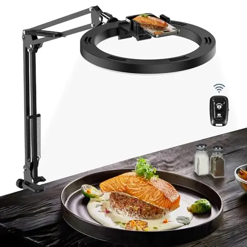 with Ring Light & Phone Holder | 10" LED Ring Light
