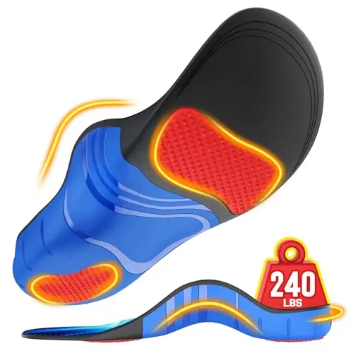 240+ lbs Orthotic Insoles