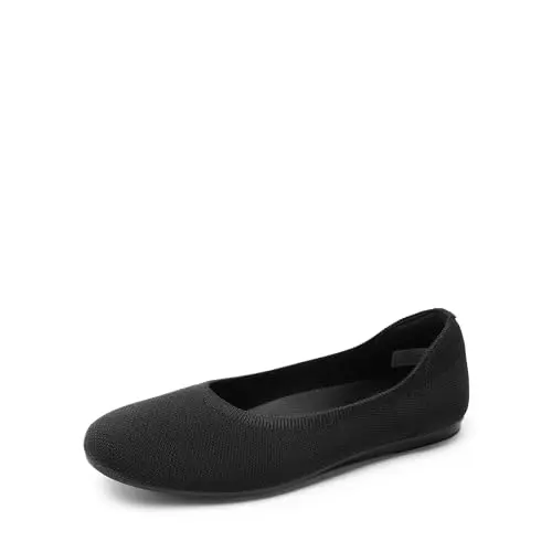 Foldable Knit with Arch Support Black Size 7.5