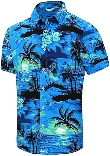 Blue Beach Printed Tropical
