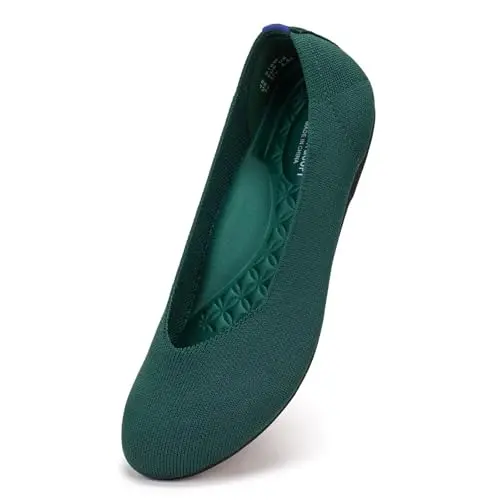 Round Toe Knit with Arch Support Green 6.5W