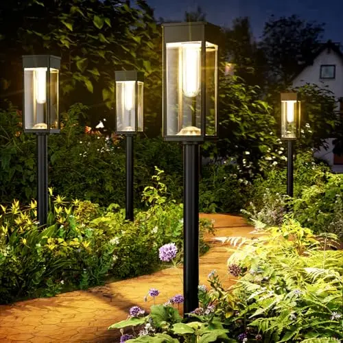 8 Pack Bright IP65 Waterproof Garden Lights