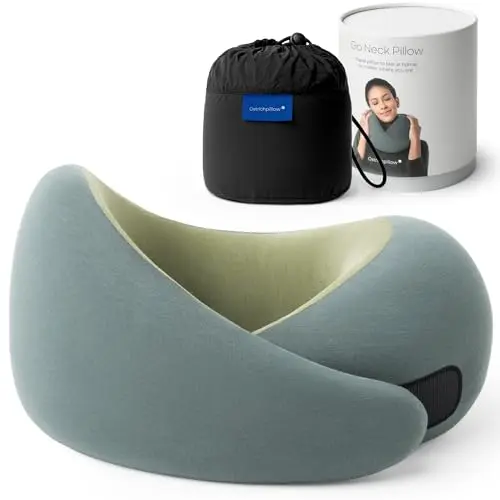 Ostrichpillow Go travel neck pillow with asymmetrical design