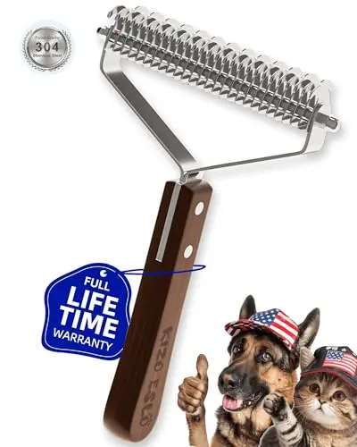 Dual-Sided with Premium Wooden Handle
