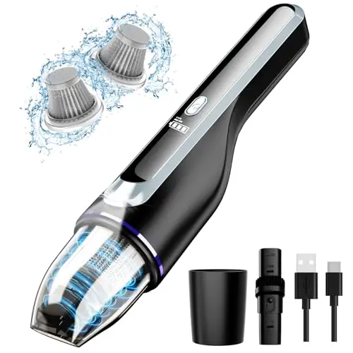 Cordless, Car Vacuum with Brushless Motor & 14000Pa Suction