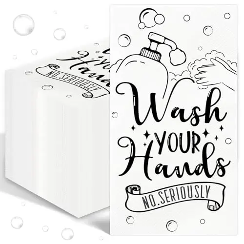 100pcs with Wash Hands Design