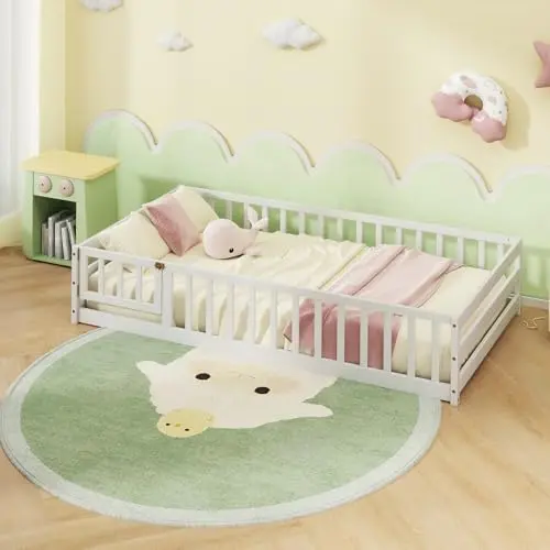 Montessori Bed with Door & Fence