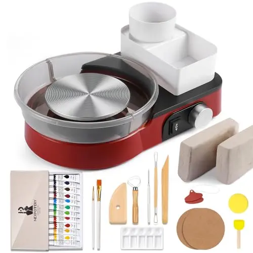 6" Turntable with Art Supplies