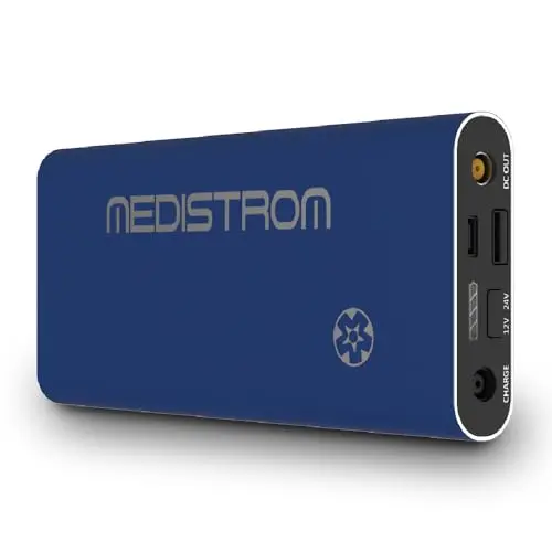 Pilot Flex CPAP battery with compact design and DC cables