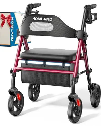 8" Big Wheels, Adjustable Height, Lightweight