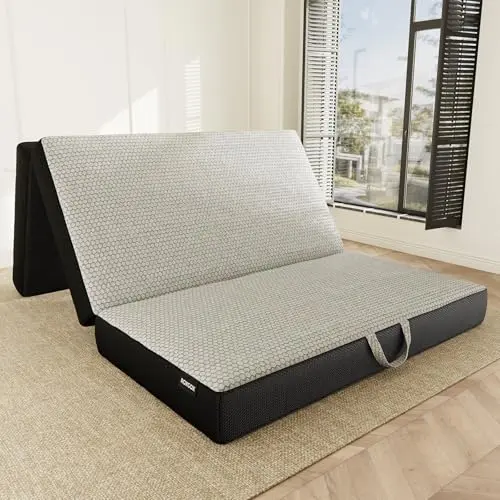 ROXGOX full-size trifold mattress with washable cover