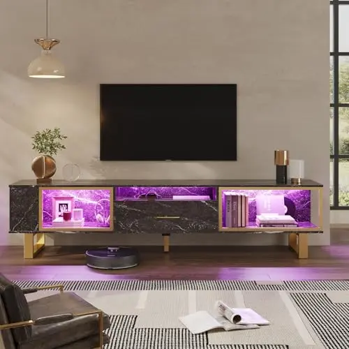 Modern Console with Glass Drawer