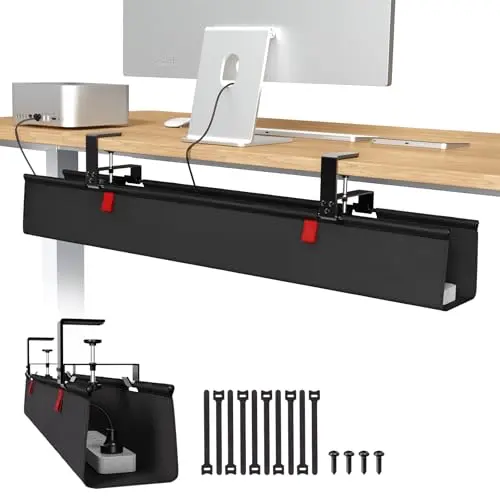 No Drill Under Desk Organizer